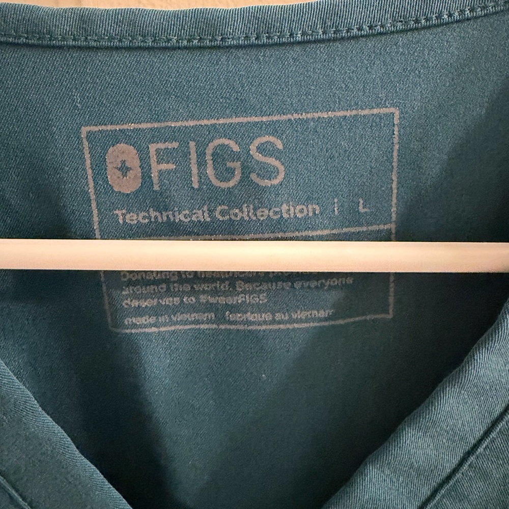 Figs Technical Collection Top in Teal